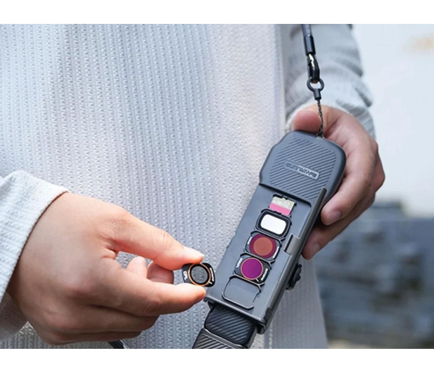 Sunnylife Etui ochronne z paskiem i smyczą do Osmo Pocket 3 (szare) - 1509391 - zdjęcie 3